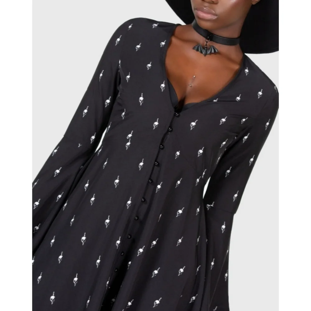 Killstar x Wednesday Bury Hatchets Midi Dress - Picture 3 of 5